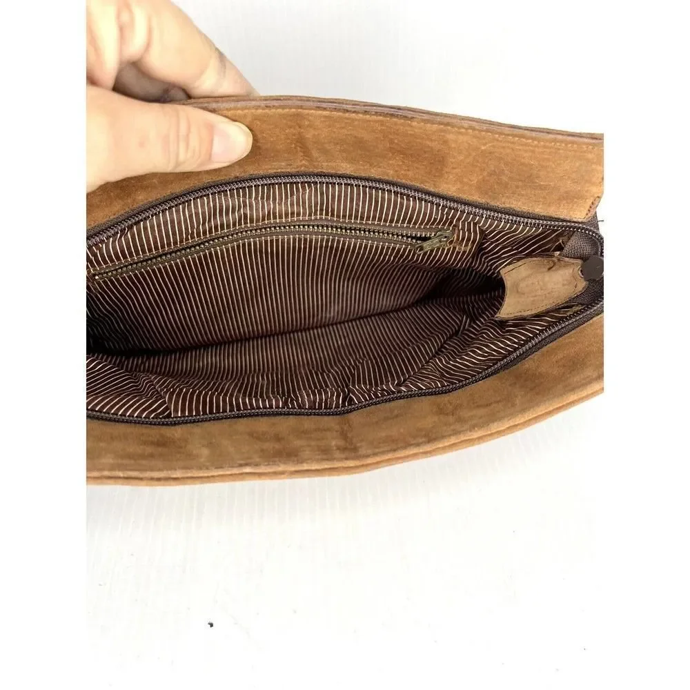 Brown Leather Clutch Bag Purse
